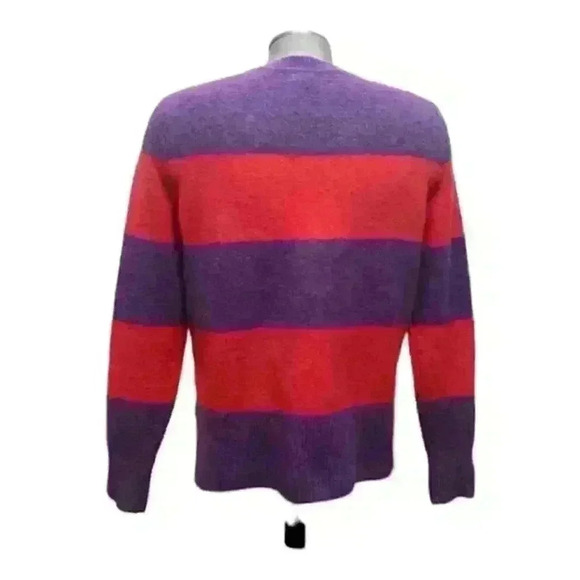 Banana Republic Knit  Sweater Wool Blend Striped Colorful - Picture 2 of 9